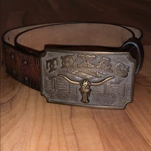 Big Buckle Leather belt